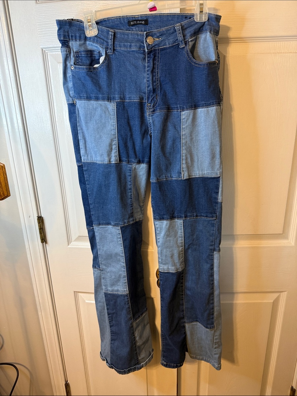 Patchwork Blue Women’s Jeans - Elite Jeans